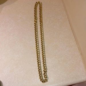 Long gold faux chain